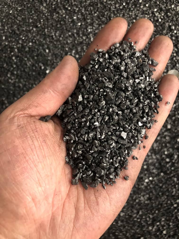 Processed metal granules